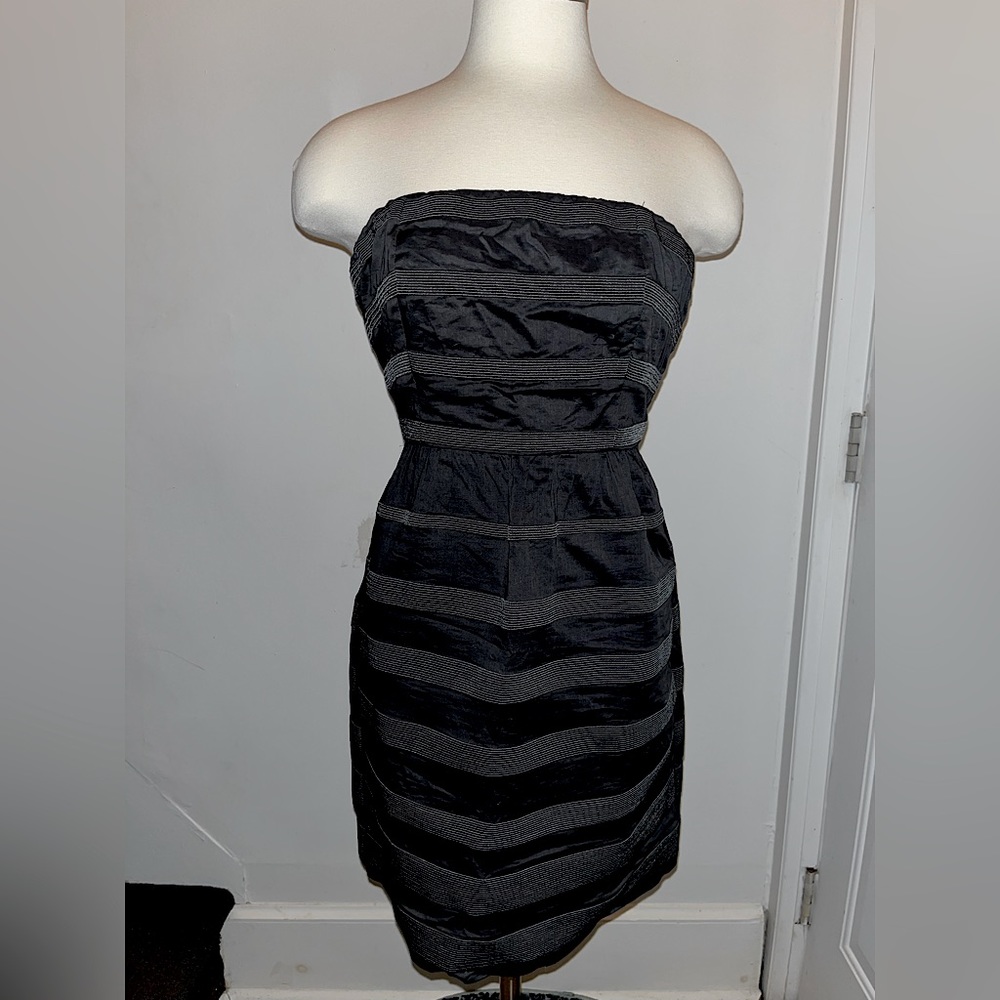 Jcrew black strapless size 2 dress!